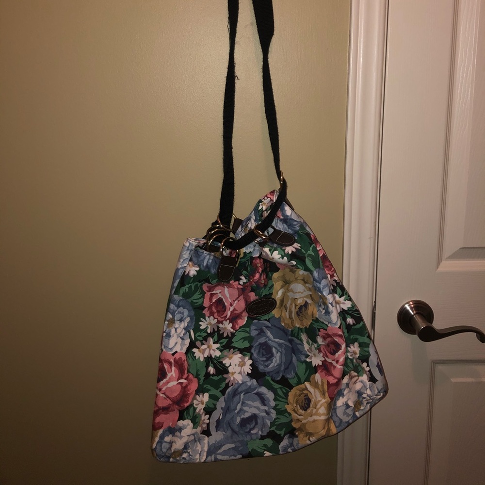 Floral long shoulder side bag (gitano) 90’s look